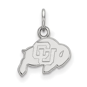 Black Bow Jewelry Sterling Silver Colorado Buffalos NCAA Extra Small Pendant - 1 of 3