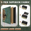 Dresser 9-Drawer Fabric Storage Tower Chest for Bedroom, Hallway, Closet with Fabric Bins, Steel Frame, Wood Top, Easy Pull Handle - 4 of 4