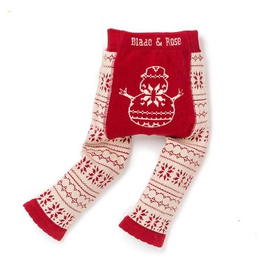 Gender Neutral Unisex Baby Snowman Leggings - Blade and Rose