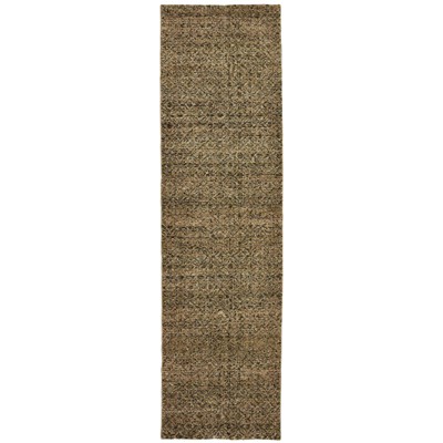 Oriental Weavers Atlas 8048P Green/ Gold Indoor Area Rug - 2'6" x 12'
