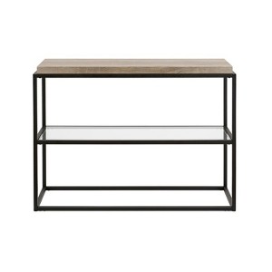Wooden Console Table in Black - Henn&Hart - 1 of 4
