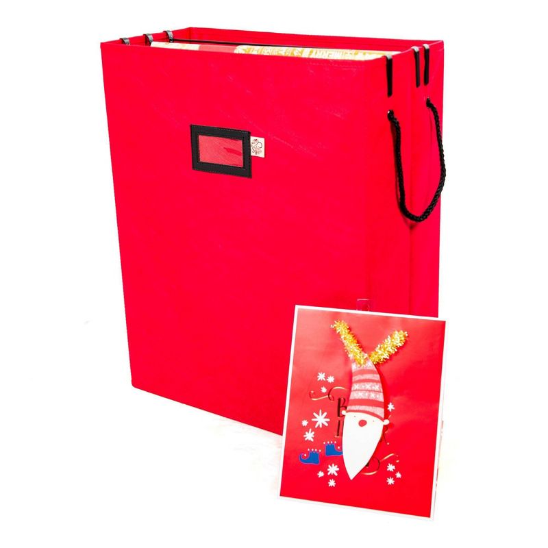 TreeKeeper Gift Bag and Tissue Paper Storage Box Red, 3 of 13