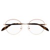 Alexander McQueen AM 0369O 003 Unisex Round Eyeglasses Gold 53mm - 2 of 3
