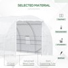 NicBex 20'x10'x7' Arched Greenhouse Tunnel Greenhouse with Roll-Up Windows, Zippered Door, PE Cover for Outdoor Backyard, White - 4 of 4