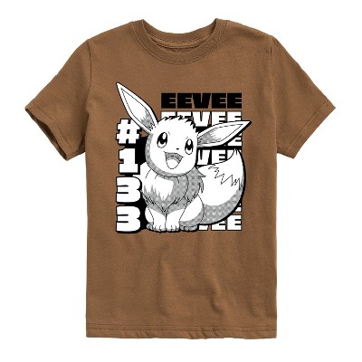 Boys' - Pokémon - Happy Eevee Cute Short Sleeve Graphic T-Shirt