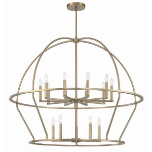 Crystorama Lighting Abbott 15 - Light Chandelier in  Vibrant Gold - 1 of 4