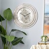 24" x 24" Round Aluminum Layered Rim Wall Clock - Olivia & May - 2 of 4