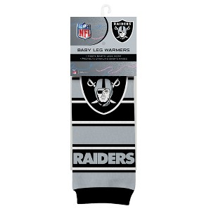 Baby Fanatic Officially Licensed Toddler & Baby Unisex Crawler Leg Warmers - NFL Las Vegas Raiders - 1 of 4