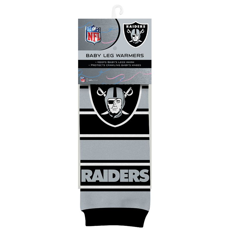 Baby Fanatic Officially Licensed Toddler & Baby Unisex Crawler Leg Warmers - NFL Las Vegas Raiders, 1 of 7