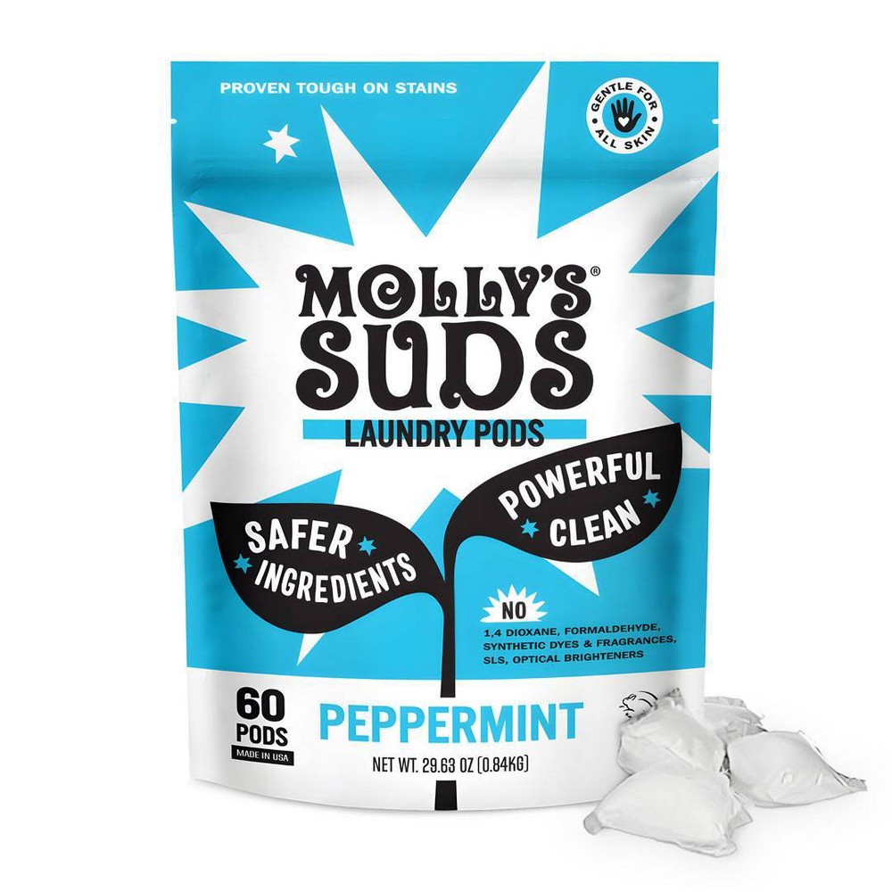 Photos - Ironing Board Molly's Suds Peppermint Laundry Pods - 60ct