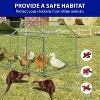 Large Walk-in Metal Chicken Coop, Waterproof & Anti-Uv Cover, Heavy Duty Wire Mesh Run, Outdoor Poultry Pen for Chickens, Ducks, 120 x 40 x 40In - 3 of 4