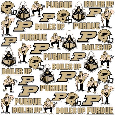 Purdue University 50CT Vinyl Large Deluxe Stickers Variety Pack