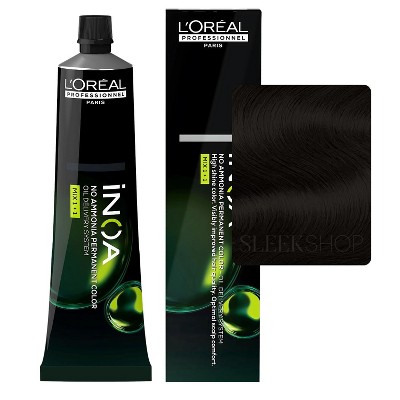 L'Oreal Pro iNOA Coloration Ammonia-Free Permanent Hair Color Dye  - Multicolored Loreal Haircolor Cream