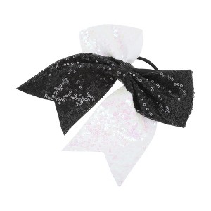 Unique Bargains Women's Halloween Sequin Bow Hair Elastics 1 Pc - 1 of 4