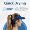 TrailHeads Women’s Sun Visor Hat - Summer Visors for Running, Tennis, Golf, Softball, Workouts - 4 of 4