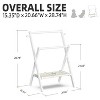 Bamboo baby clothes hanger with storage rack and double pole, lightweight, sturdy, sustainable and foldable, odorless - 3 of 4