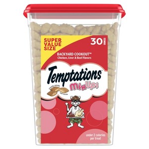 Temptations Mix Ups Backyard Cookout Cat Treats with Chicken Liver and Beef - 1 of 4