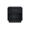 Signature Design by Ashley Rowanbeck Nightstand with LED Nightlight, Black - 3 of 4