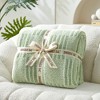 Snuggle Sac Super Soft Reversible Throw Blanket,Lightweight Textured Striped Throw,Checkered Style - 3 of 4