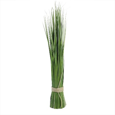 Northlight Artificial Onion Grass Bundle Wrapped with Jute Rope Decoration - 30.25" - Green