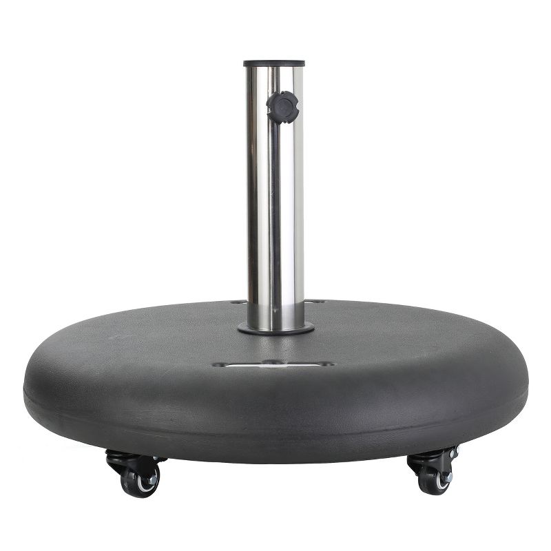 Hayward 88lbs Round Umbrella Base with Wheels - Black - Christopher Knight Home, 1 of 7