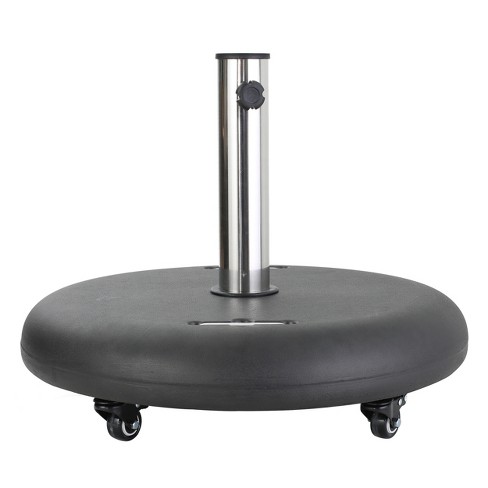 Hayward 88lbs Round Umbrella Base with Wheels - Black - Christopher Knight  Home