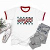 Simply Sage Market Checkered America Retro Ringer Tee - 3 of 4
