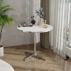 Airsurfer 31.5" Round Dining Table, Modern Small Kitchen & Tea Table with Metal Base, MDF Top, Space-Saving Design for Apartment & Dining Room - 2 of 4