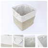REGALWOVEN Square Fabric Collapsible Storage Basket Bin with Handle for Shelves Closet - 2 of 4