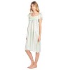 Casual Nights Women's Cap Sleeve Flower Silky Tricot Nightgown - 3 of 4