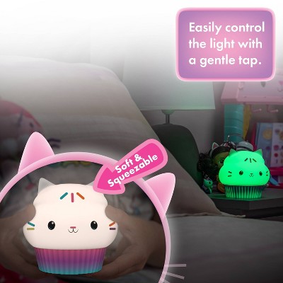 Cakey Cat Color-Changing Silicone LED Night Light
