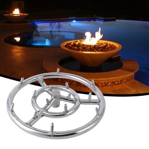24 Inch Stainless Steel Round Fire Pit Burner Ring, 304 Fire Pit Burner High Flame - 1 of 4