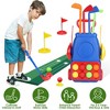 iMountek"Toddler Golf Clubs Set for Kids, 4 Sticks, 8 Balls, 2 Holes, Golf Mat - Fun Playset for Ages 3-6"blue - 4 of 4