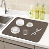 REGALWOVEN Large Diatomaceous Stone Dish Drying Quick Dry Coffee Mat for Kitchen Counter Dishes Cups and Utensils - 2 of 4