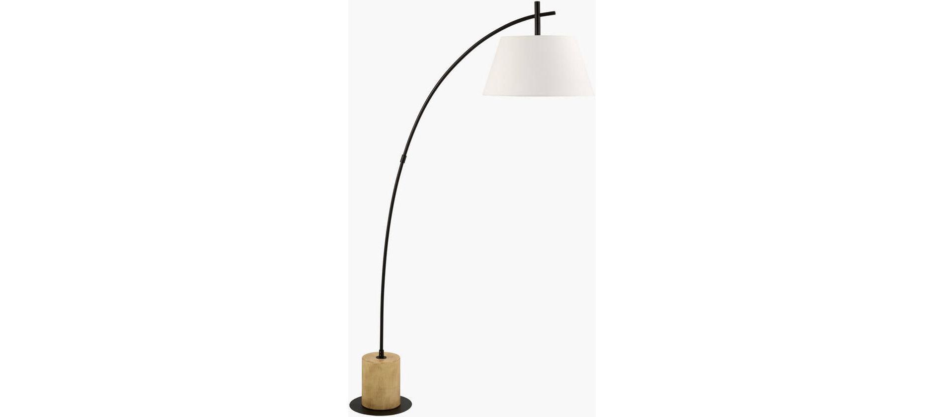 Livabliss Pasaje 74"H x 37"W x 20"D Traditional Black Floor Lamps