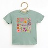 The Juniper Shop Happiness Blooms From Within Toddler Short Sleeve Tee - 5T - Seafoam - 2 of 4