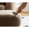 Kumasinova 15.7" Novelty Mushroom Stool,Comfy Lamb Wool Accent Ottoman for Living Room,Barrel PVC Pipe Small Stool,Stools for Footrest - 2 of 4