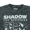 Seven Times Six Sonic The Hedgehog T-Shirt Mens Shadow Acid Wash Short Sleeve Top Grey - 3 of 4