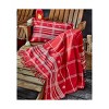 tagltd Red Peak Cotton Decorative Throw for Sofa or Bed, Red print with Tassels 50L x 60W inches. - 2 of 3