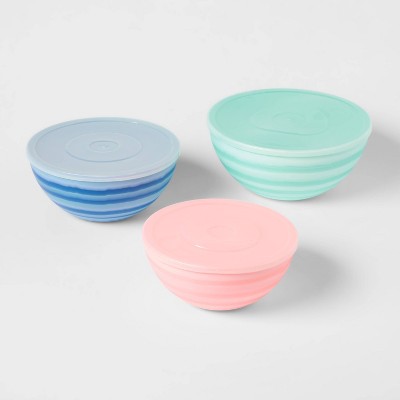 98 fl oz 3pk Packable Serving Bowl Set - Sun Squad™