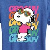 Women's - Peanuts - Groovy Stacked Short Sleeve Graphic T-Shirt - 2 of 4