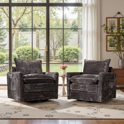 XIZZI Luxury Modular Sectional Sofa Couch, Oversized Cloud Couch for Living Room, Deep Seat Upholstered Sleeper Sofa Set w/ Optional Swivel Chairs