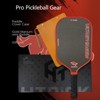 Aukfa Thermoformed Pickleball Paddle – Gold Titanium Wire Texture, 16mm PP Honeycomb Core, Fabric Surface,Multicolor - 3 of 4