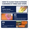 Buenhomino Outdoor Seat Cushion Set 25 x 22 x 4 Inch,Waterproof & Fade Resistant Outdoor Chair Cushions,Deep Seat Cushion with Removable Cover - 4 of 4
