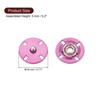 Unique Bargains Alloy Invisible Durable High Hardness Buckle Fasteners Press Studs Buttons 5 Pcs - 2 of 4