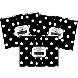 File Folders 36 per Set Letter Size Black & White Dots - Barker Creek: Striped Project Stationery, Non-Pronged, 75 Sheet Capacity - 1 of 3
