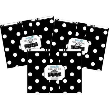 File Folders 36 per Set Letter Size Black & White Dots - Barker Creek