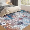 Area Rugs, Washable Rugs for Living Room Soft Rugs for Bedroom, Neutral Modern Low Pile Carpet for Apartment Bathroom Dining Room Hardwood Floor - 3 of 4