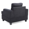 Transitional Upholstered Accent Chair with Saddle Arms - 4 of 4