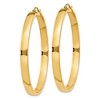 Black Bow Jewelry 4mm, 14k Yellow Gold Polished Round Hoop Earrings, 45mm (1 3/4 Inch) - 2 of 4